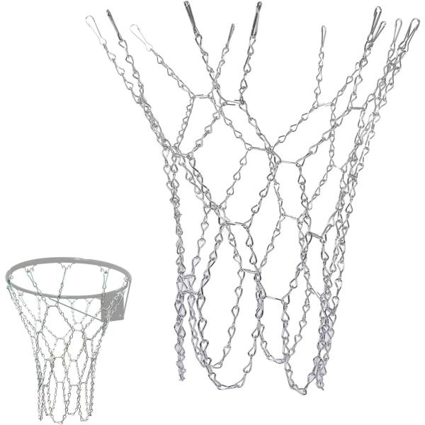 [BOEN]バスケットボール用チェーンゴールネット バスケゴール チェーンネット ゴールリングネット