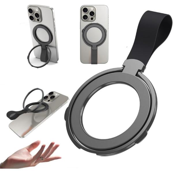 [BOEN]スマホマグネットリング  手提げループ付きMagsafe対応 360度回転 角度調整可能...
