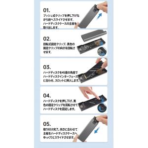 NGFF SSD/ M.2 SATA外付けケー...の詳細画像4