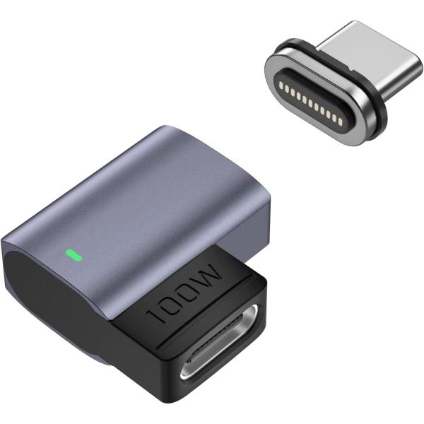 [1個]マグネット 磁気TYPE C to TYPE C アダプター 延長変換アダプター タイプC ...