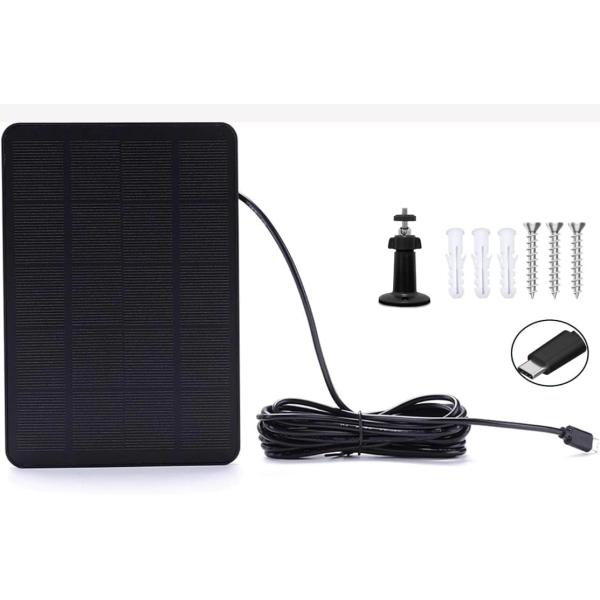 【BOEN】Type-c ソーラーパネル対応 太陽光パネル ソーラー防犯カメラ 1.5M充電ケーブル...