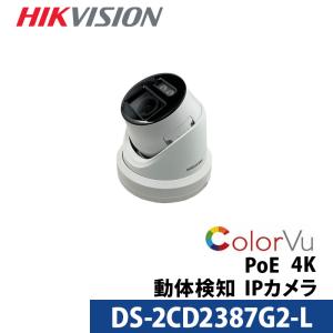 4K 動体検知 フルカラー HIKVISION 防犯カメラ IP 屋外屋内 カメラ電源不要 スマホ監視 PoE DS-2CD2387G2-L 800万画素 タレット型 レンズサイズ2.8mm｜bouhan-direct