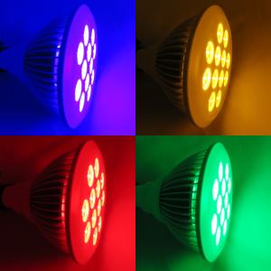 ミニクリプトンカラーLED電球 青 赤 桃 緑 黄色 4W 広配光角230°調光