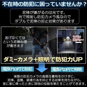 センサーライト 屋外 LED 防水 ダミーカメ...の詳細画像3