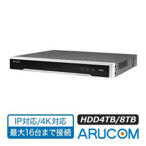 防犯カメラ レコーダー NVR IP 録画機 8ch 4TB HDD 監視 保存 4K