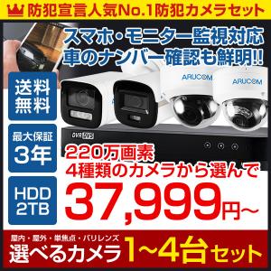 CT130-30G防犯カメラセット監視カメラ130万画素4台 録画 付属品全付属