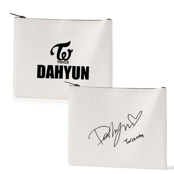ダヒョン　トゥワイス　キャンパス　ポーチ　小物入れ　フラットポーチ　bsp0603-34