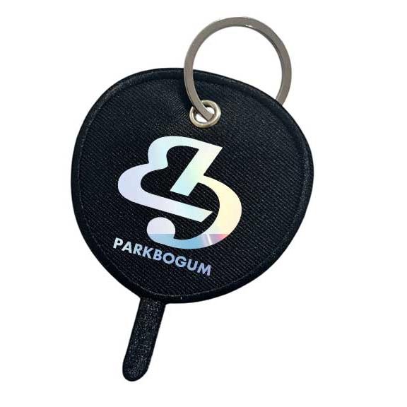 パクボゴム　ロゴキーホルダー　うちわ型キーホルダー　韓流グッズ　keyh0107-38