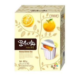 韓国直発送　はちみつゆず茶　ポーションタイプで便利　30ｇ15個入り　韓国伝統茶　ユジャチャ｜bounceshop