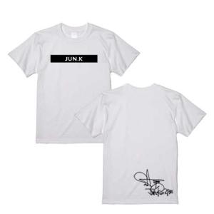 ジュノ 2PM イジュノ ロゴ サイン入りTシャツ ホワイト 白Tシャツ T