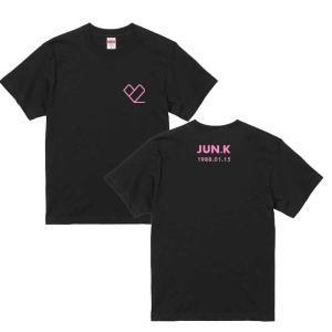 ジュンケイ JUN.K 2PM ハートロゴ Tシャツ ブラック 黒Tシャツ T