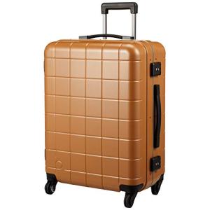 [プロテカ] スーツケース 日本製 ストッパー付 サイレントキャスター チェッカーフレーム 付 53L 4.1kg アンバーの商品画像