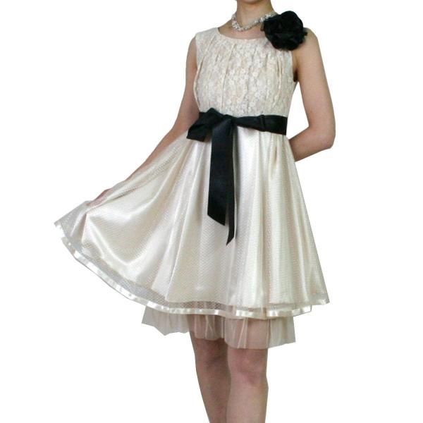 在庫処分 パーティードレス 大きいサイズ 17号 ベージュ