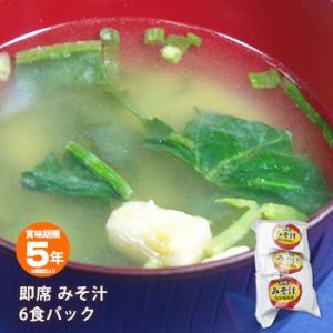 非常食 保存食 フリーズドライ 即席みそ汁×6食 賞味期限2030年8月迄