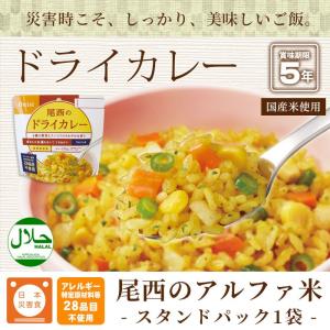 非常食 アルファ米 ドライカレー 100g 尾...の詳細画像1