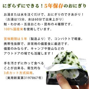 非常食 5年保存 携帯おにぎり4種セット アル...の詳細画像2