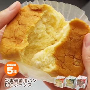 非常食 災害備蓄用パン ECOボックス オレンジ・プチヴェール・クランベリー＆ホワイトチョコ 箱入り アルミパック 賞味期限2030年2月23日迄