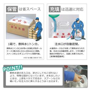 非常用 飲料水袋 背負い式 10リットル用×1...の詳細画像2
