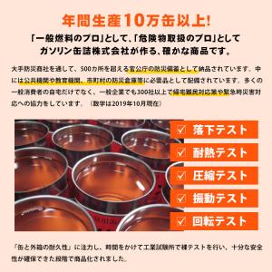 ガソリンの缶詰 レギュラー 1リットル×10缶...の詳細画像2