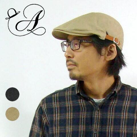 ハンチング サイドベルト ブラック ベージュ サイズ調整可能　日本製 メンズ レディース 帽子 オー...