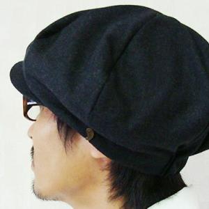 キャスケット バイカーキャップ 樹脂加工 キャンバス レザー ワーク