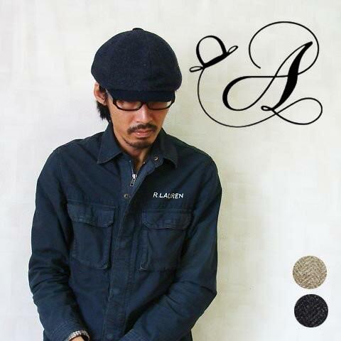 ハンチング キャスケット ウール ヘリンボーン 日本製 メンズ レディース 帽子 オールシーズン