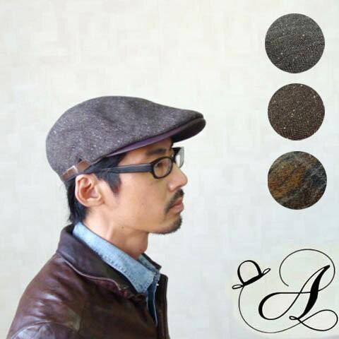 ハンチング  ブラック ブラウン チェック サイズ調整可能　日本製 メンズ レディース 帽子 オール...