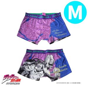 【パンツ３枚購入でメール便送料無料】ボクサーパンツ メンズ ジョジョの奇妙な冒険 東方仗助 クレイジーダイヤモンド 前閉じ M L 下着 紳士 男性