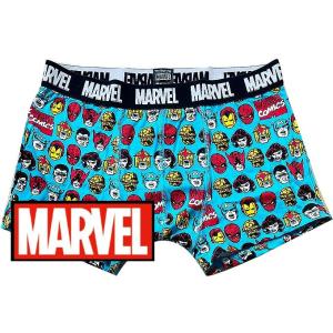 【パンツ３枚購入メール便送料無料】マーベル MARVEL ヒーロー集合柄 ボクサーパンツ [L］サイ...