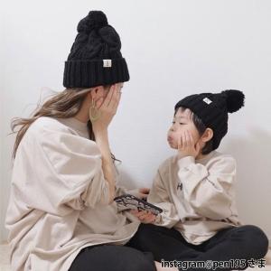ニット帽 ポンポン レディース メンズ キッズ...の詳細画像2