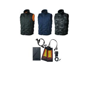 ヒータ―ベスト ヒートべスト 服のみ シンメン 01920 電熱ウエア 防寒着