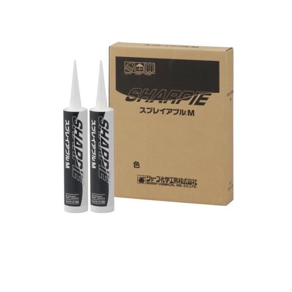 スプレイアブルM シャープ化学工業 320ml カートリッジ 10本箱 変成シリコーン系 吹付対応シ...