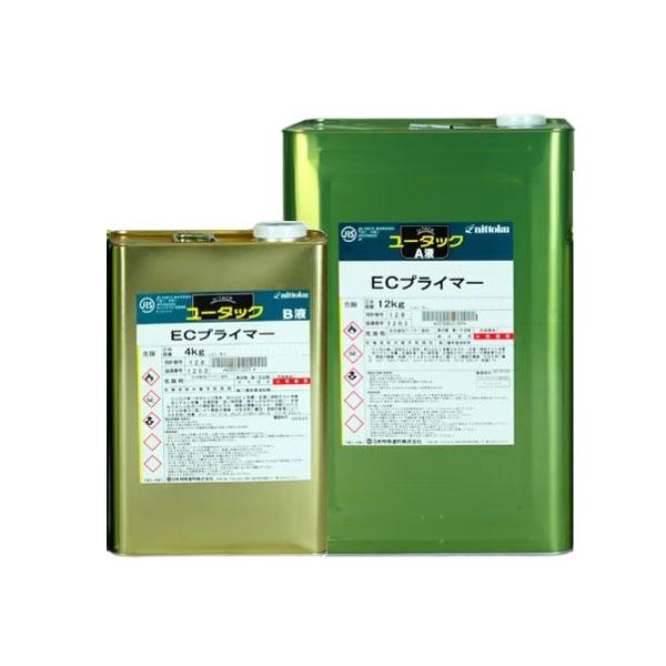 ユータックECプライマー 日本特殊塗料 16kgセット 塗り床材用プライマー 下塗り材 2液溶剤形エ...