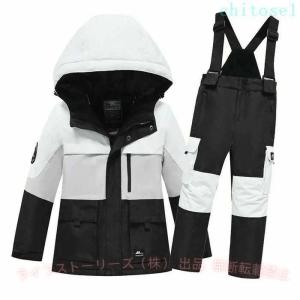 キッズ 男の子 女の子 子供 撥水 スキーウェ...の詳細画像2