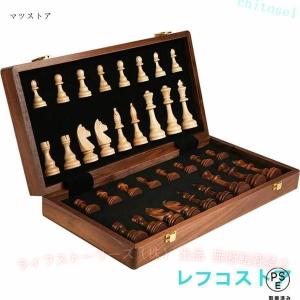 チェス 木製チェスセット 折りたたみ式木製チェス...の商品画像