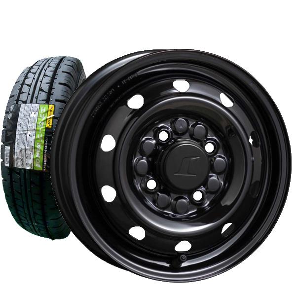 2025年製 ダンロップ VAN01 145/80R12 80/78N LT +トピー M74 ブラ...