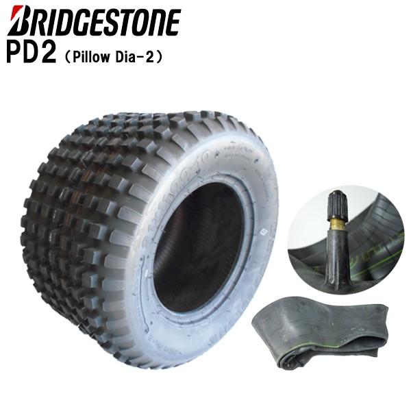 ブリヂストン PD2 21X11.00-10 2PR タイヤ1本+チューブ1枚セット Pillow ...