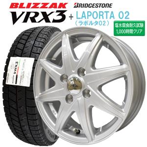 2023年製 ブリヂストン VRX3 155/65R14+ LAPORTA02 (ラポルタ02) (塩水