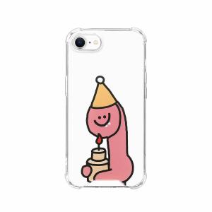 168cm ハイブリッドクリアケース for iPhone SE 3/SE 2/8/7 Pink Olly with ケーキの商品画像