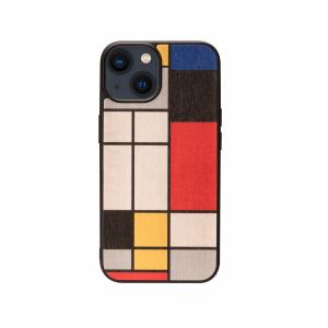 Man&Wood 天然木ケース for iPhone 14 Mondrian Woodの商品画像