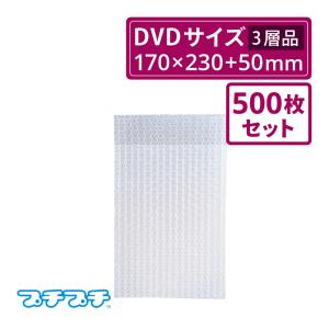 プチプチ袋 エアキャップ袋  A5 DVD サイズ 500枚セット（川上産業・袋状・梱包材）｜boxbank