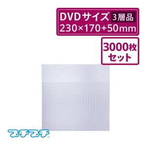 法人限定販売 プチプチ袋 エアキャップ袋  A5 DVD サイズ 三層品  3000枚セット（川上産業・袋状・梱包材）｜boxbank