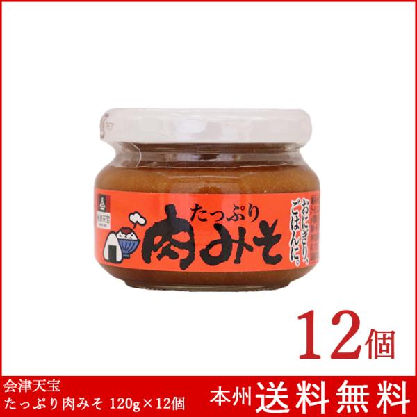 会津天宝 たっぷり肉みそ 100g×12個 会津みそ 肉味噌 本州送料無料