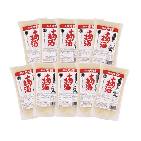 業務用加糖甘酒 1kg×10袋 三崎屋醸造  あまざけ ノンアルコール 加糖 プレーン 希釈タイプ