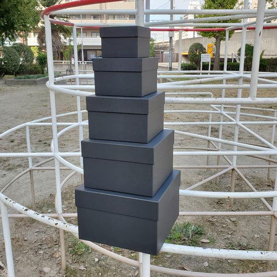 マトリョーシカBOXセット　ブラック　リボン無し