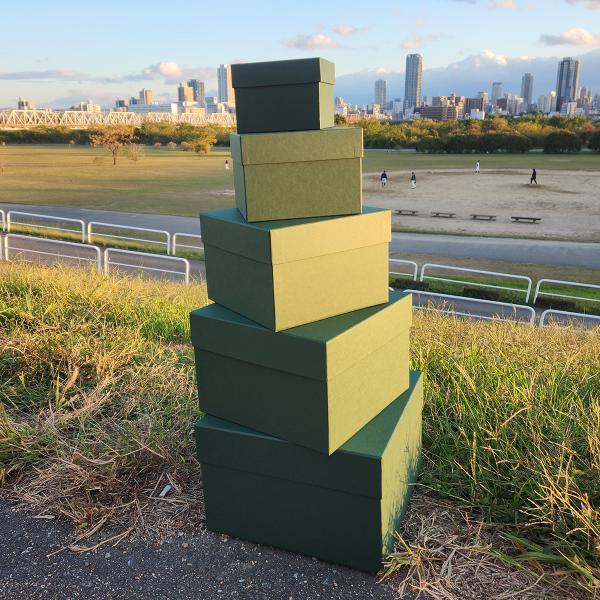 マトリョーシカBOXセット　グリーン　リボン無し