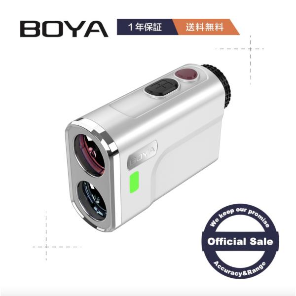BOYA ゴルフ レーザー距離計 超簡単ワンモード LCD赤色表示 最速0.1秒台 最大1096yd...