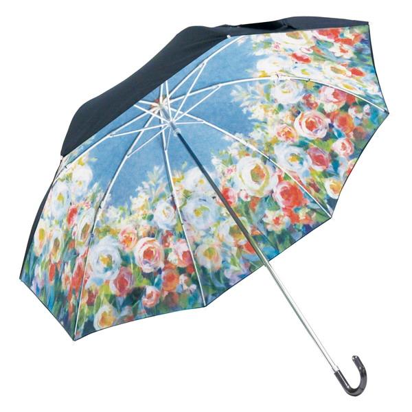アーチストブルーム折りたたみ傘(晴雨兼用)　AB-02702　(B5)ジョイオブガーデン  ギフト包...