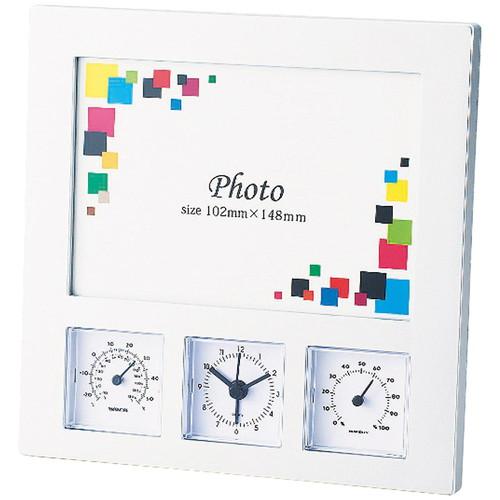 アイトック ワイドフォトクロックサーモ(温湿度計付) 6114-23(A5) 送料無料・包装無料・の...