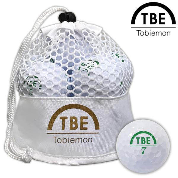 TOBIEMON (飛衛門) R&amp;A公認ゴルフボール メッシュバッグ入・2ピース・白・12球 TBM...